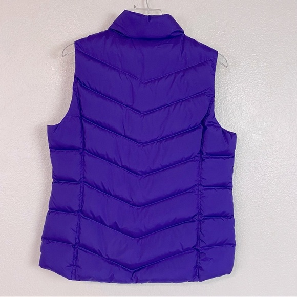 Lands’ End Purple Down Zip Up Puffer Vest Size M - Picture 4 of 7